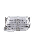 Versace Gray Leather Shoulder Bag Versace