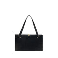 Versace Black Calf Leather Bos Taurus Shoulder Bag Versace