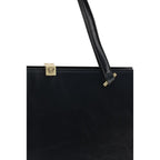Versace Black Calf Leather Bos Taurus Shoulder Bag Versace
