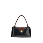 Versace Black Calf Leather Bos Taurus Shoulder Bag Versace