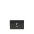 Saint Laurent Black Calf Leather Bos Taurus Wallet Saint Laurent
