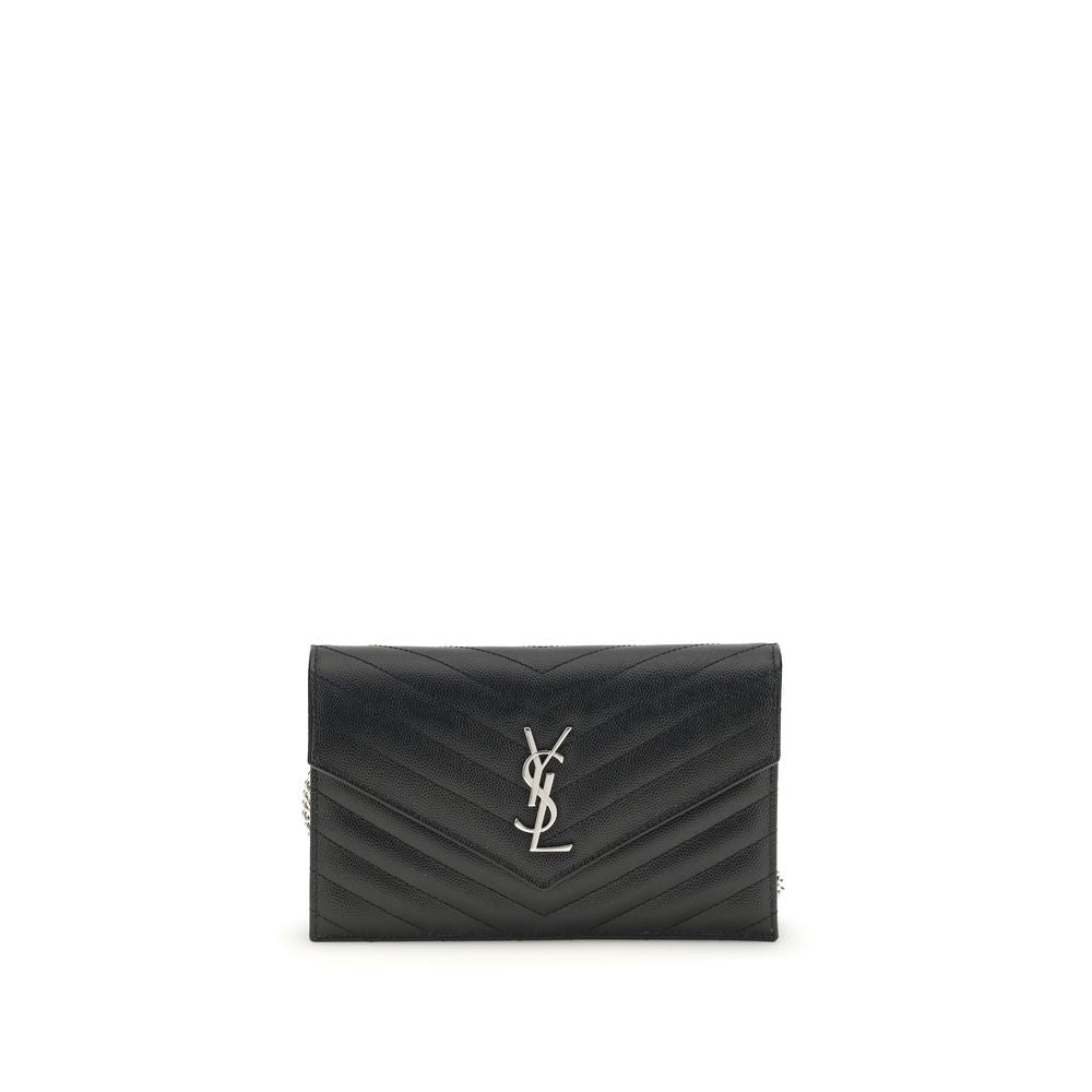 Saint Laurent Black Calf Leather Bos Taurus Wallet Saint Laurent