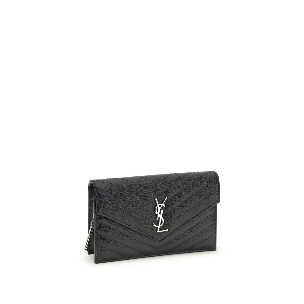Saint Laurent Black Calf Leather Bos Taurus Wallet Saint Laurent