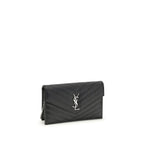 Saint Laurent Black Calf Leather Bos Taurus Wallet Saint Laurent