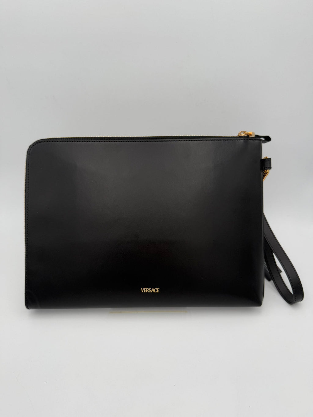 Versace VERSACE LA MEDUSA Signature Leather Clutch Versace