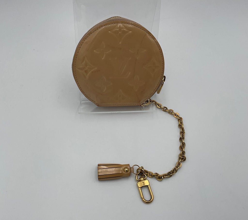 Louis Vuitton LOUIS VUITTON Micro Boite Chapeau Patent Patchwork LV Bird Coin Purse Louis Vuitton