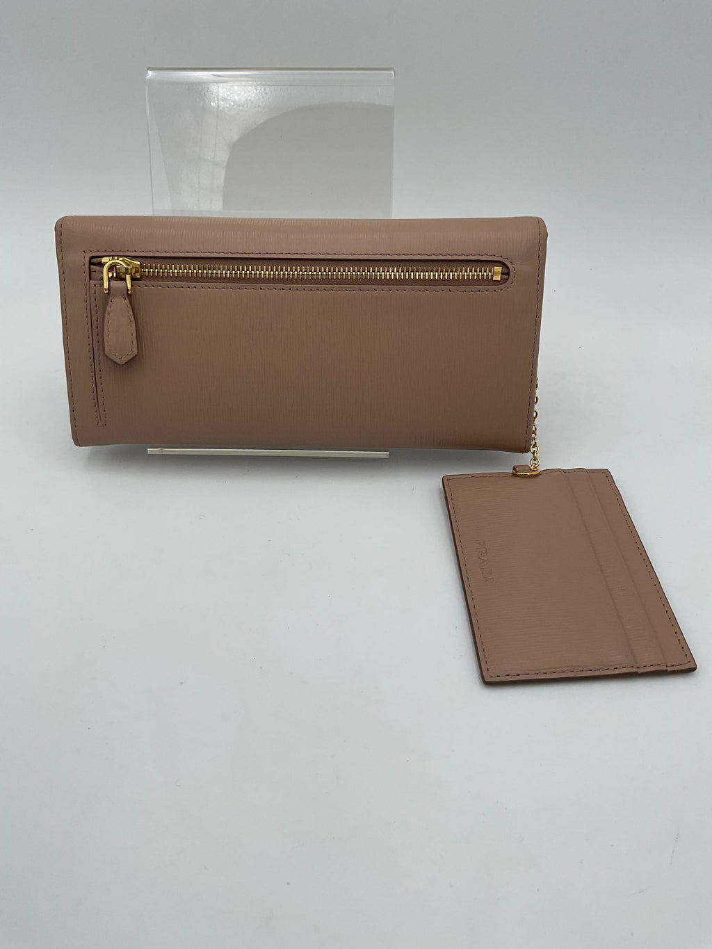 Prada PRADA Powder Saffiano with Card Holder Wallet Prada