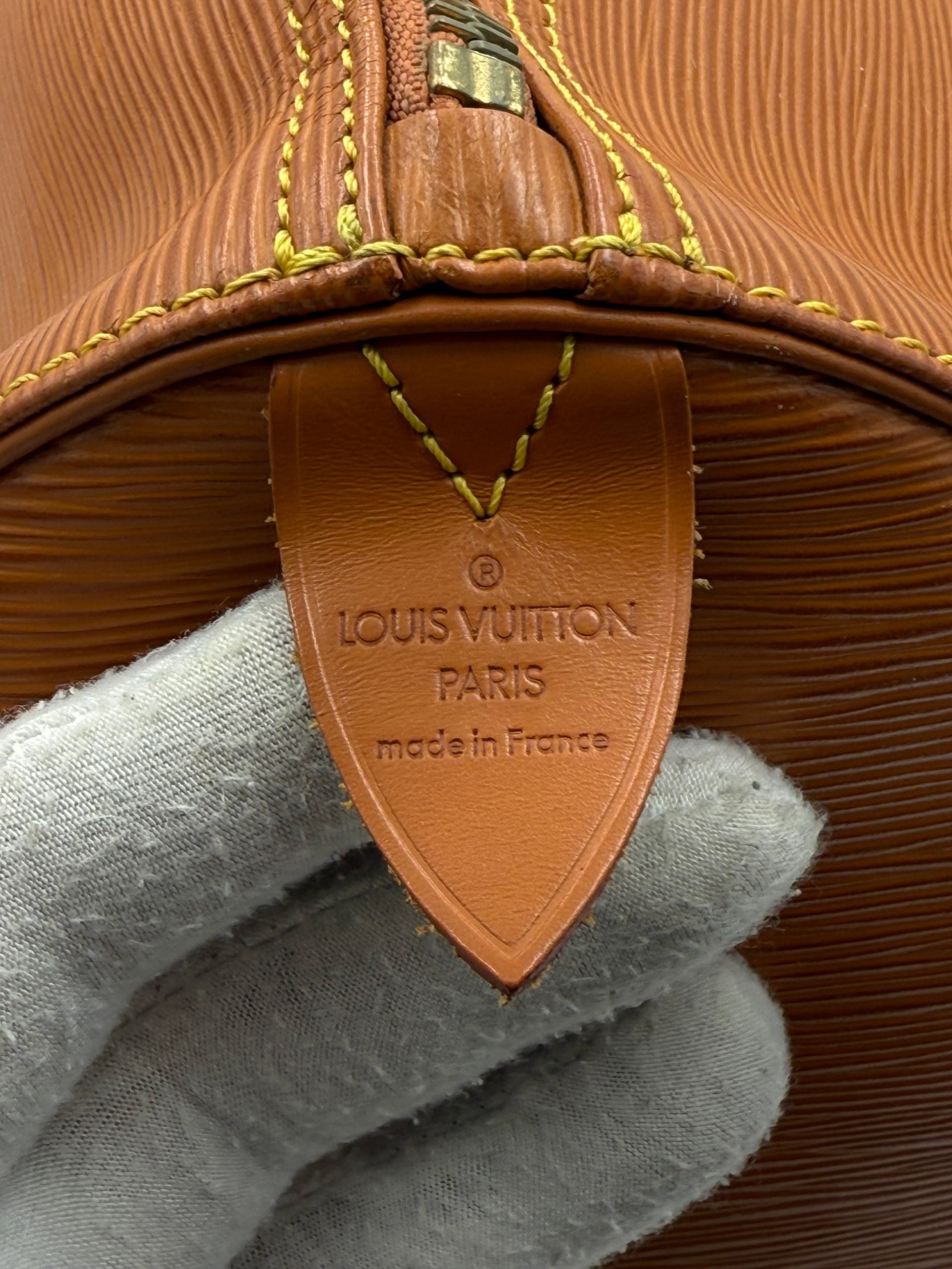 Louis Vuitton LOUIS VUITTON KEEPALL 50 in Brown EPI Leather Handbag Louis Vuitton