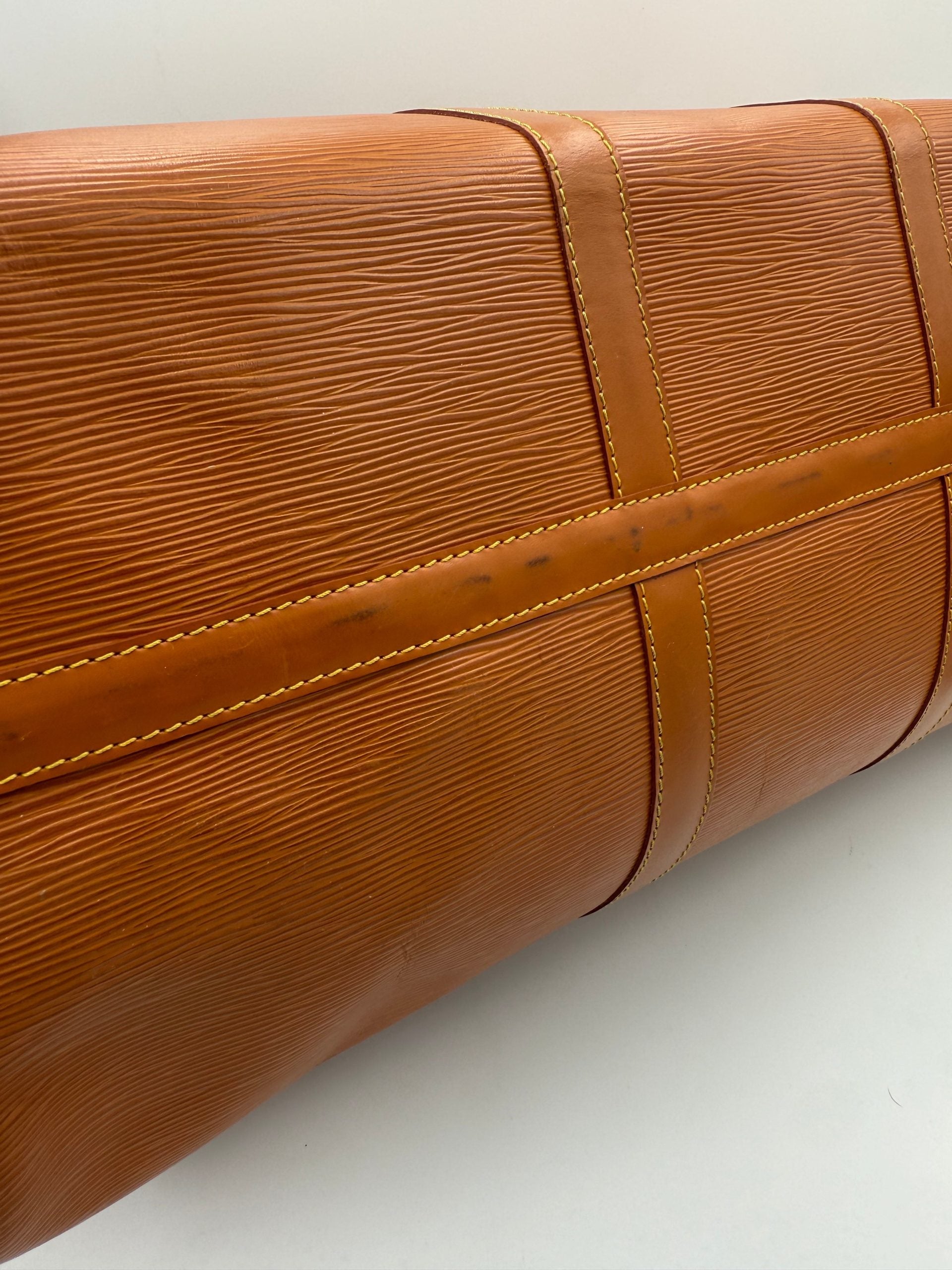 Louis Vuitton LOUIS VUITTON KEEPALL 50 in Brown EPI Leather Handbag Louis Vuitton