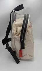 Valentino Garavani VALENTINO GARAVANI Leather and Transparent Plastic Backpack Valentino Garavani