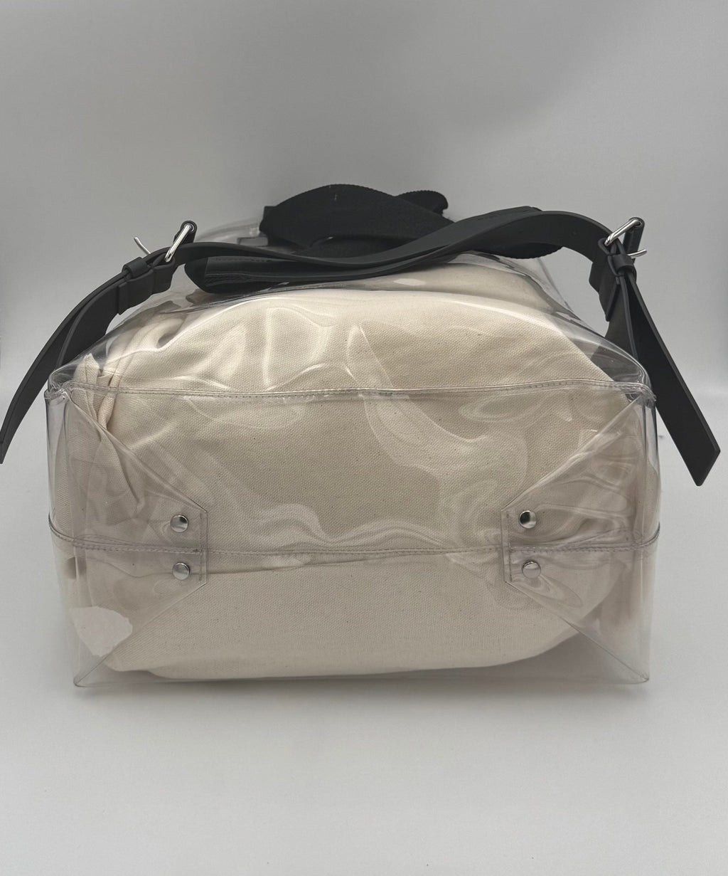 Valentino Garavani VALENTINO GARAVANI Leather and Transparent Plastic Backpack Valentino Garavani