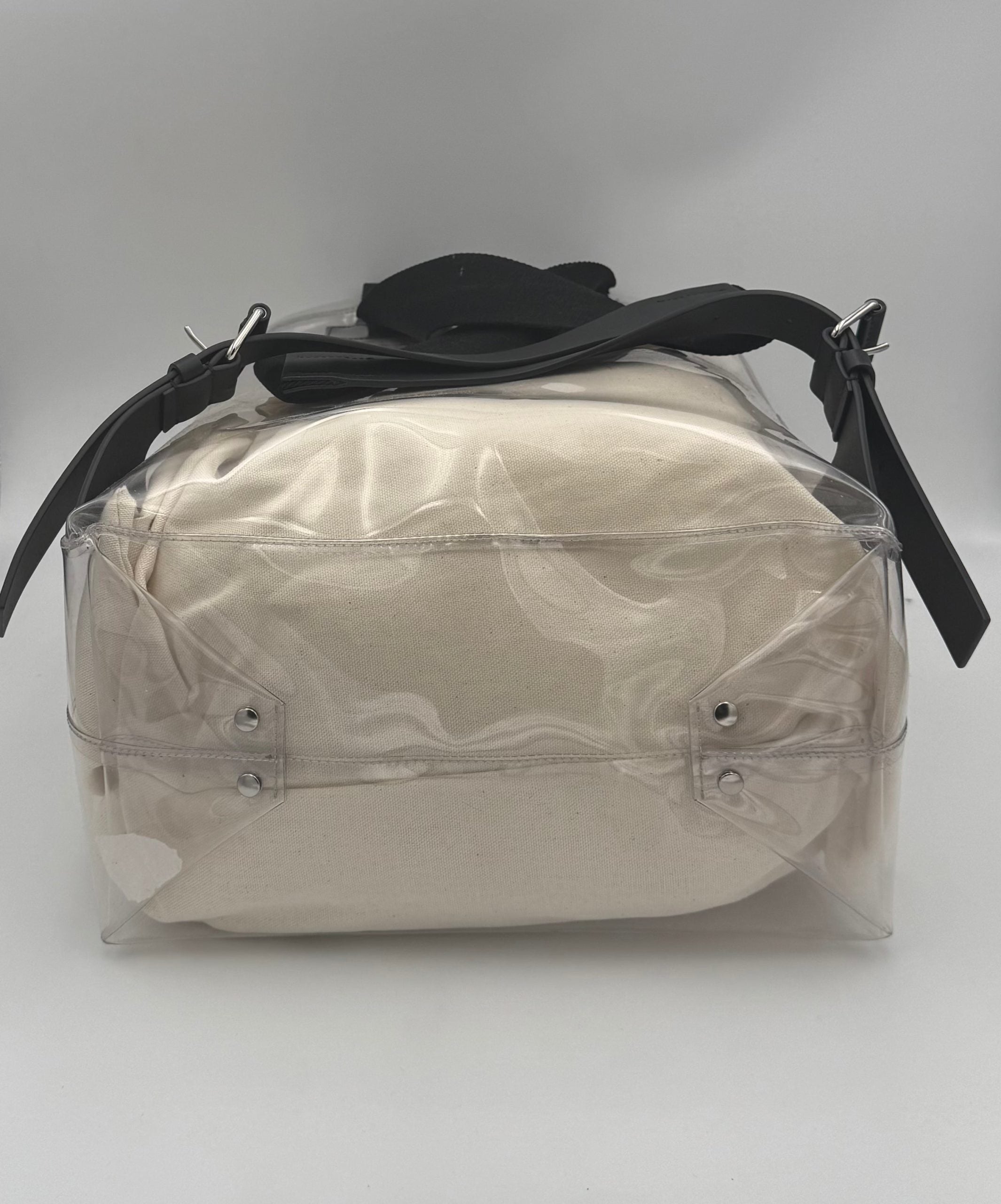 Valentino Garavani VALENTINO GARAVANI Leather and Transparent Plastic Backpack Valentino Garavani