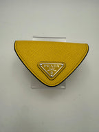 Prada PRADA Saffiano Yellow Coin Purse Prada