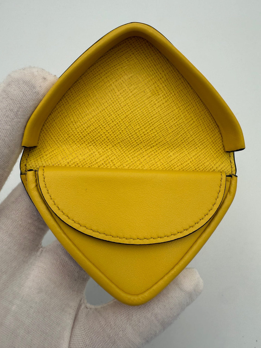 Prada PRADA Saffiano Yellow Coin Purse Prada