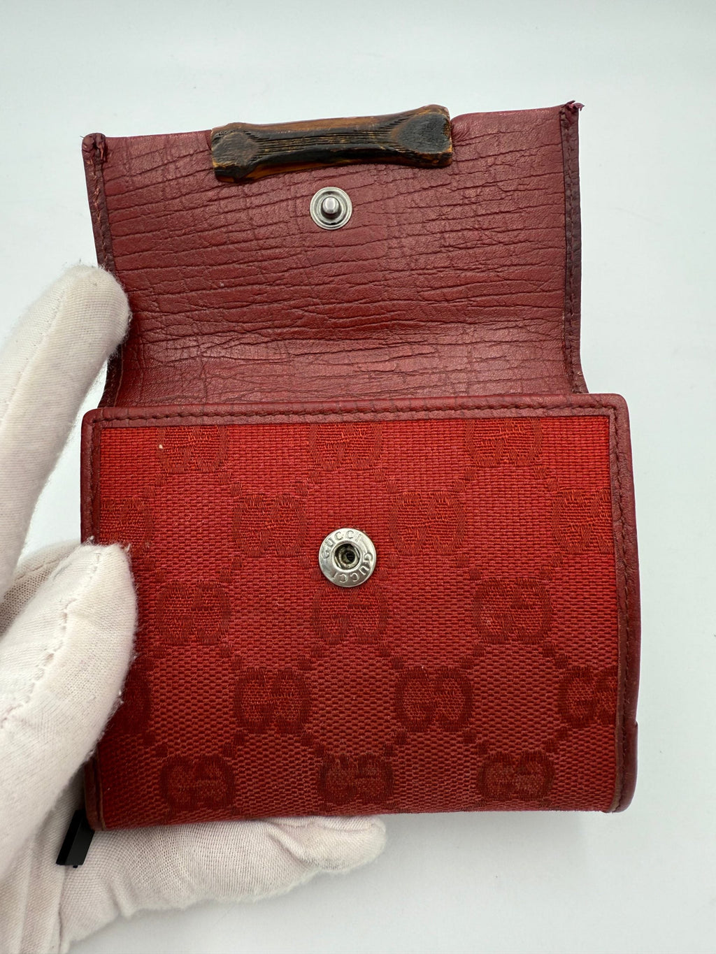 Gucci GUCCI GG Canvas Compact Wallet Gucci
