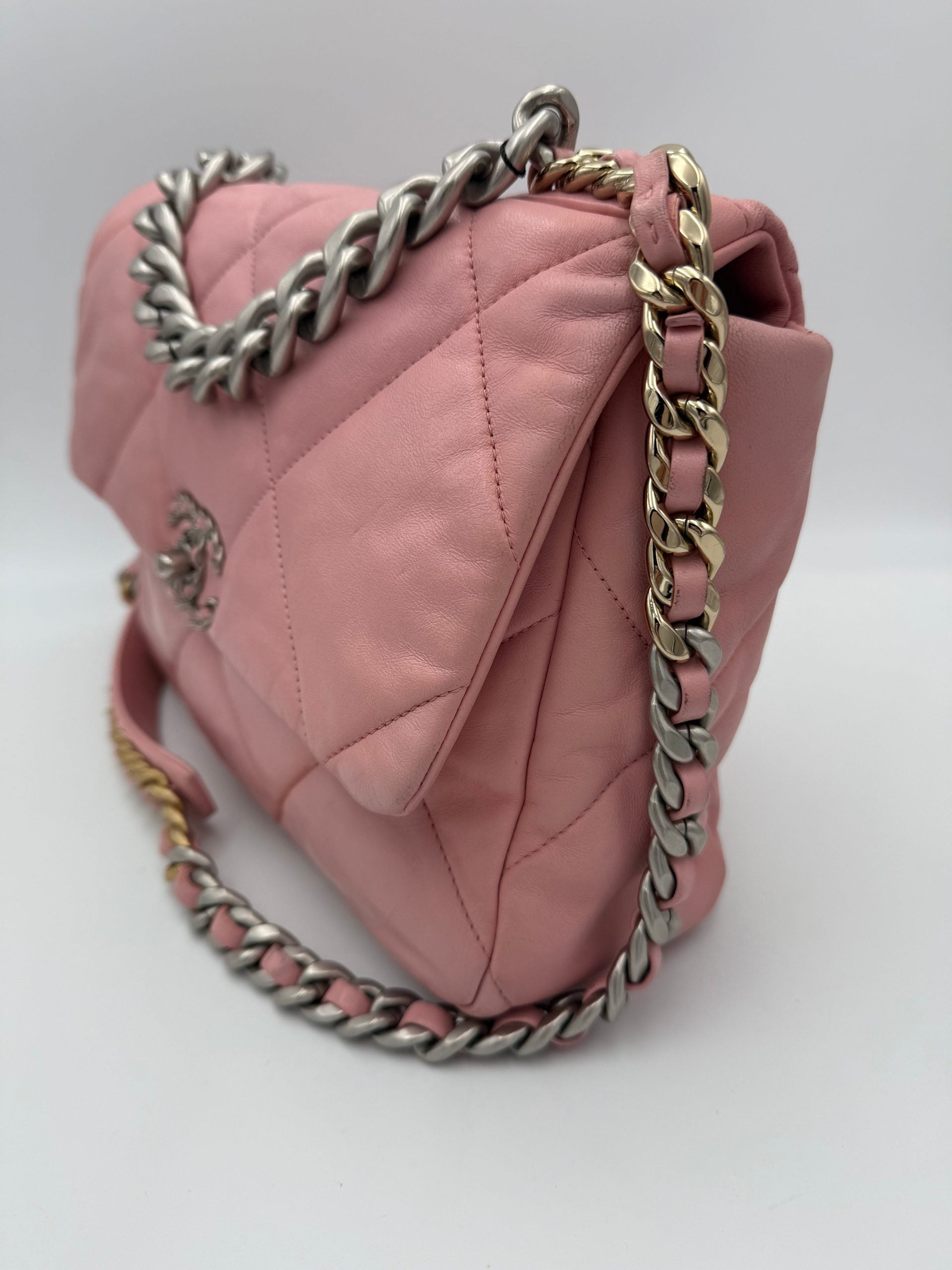 Chanel CHANEL 19 Medium Pink Handbag Chanel