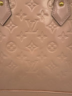 Louis Vuitton LOUIS VUITTON Alma MM Pink Patent Monogram Handbag Louis Vuitton