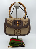 Gucci GUCCI BAMBOO 1947 GG Canvas Handbag Gucci