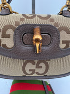 Gucci GUCCI BAMBOO 1947 GG Canvas Handbag Gucci