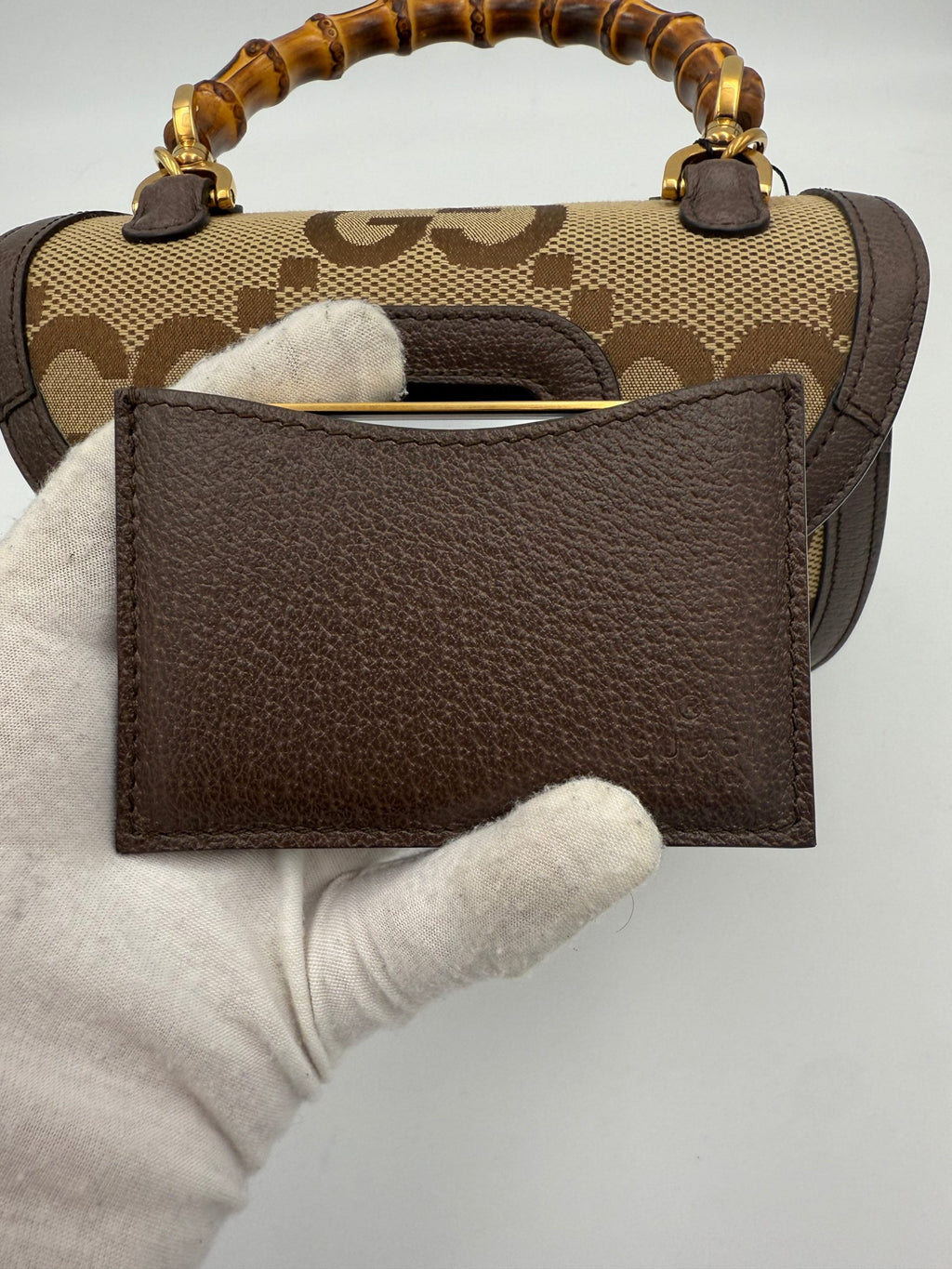 Gucci GUCCI BAMBOO 1947 GG Canvas Handbag Gucci