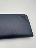 Prada PRADA Zip in Blue Saffiano Wallet Prada