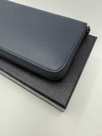 Prada PRADA Zip in Blue Saffiano Wallet Prada