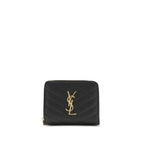 Saint Laurent Black Calf Leather Bos Taurus Wallet Saint Laurent
