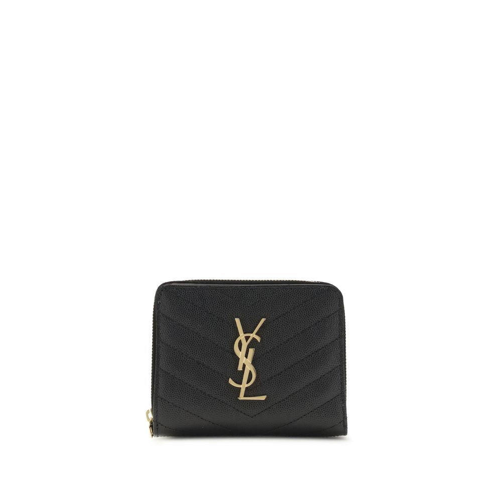 Saint Laurent Black Calf Leather Bos Taurus Wallet Saint Laurent
