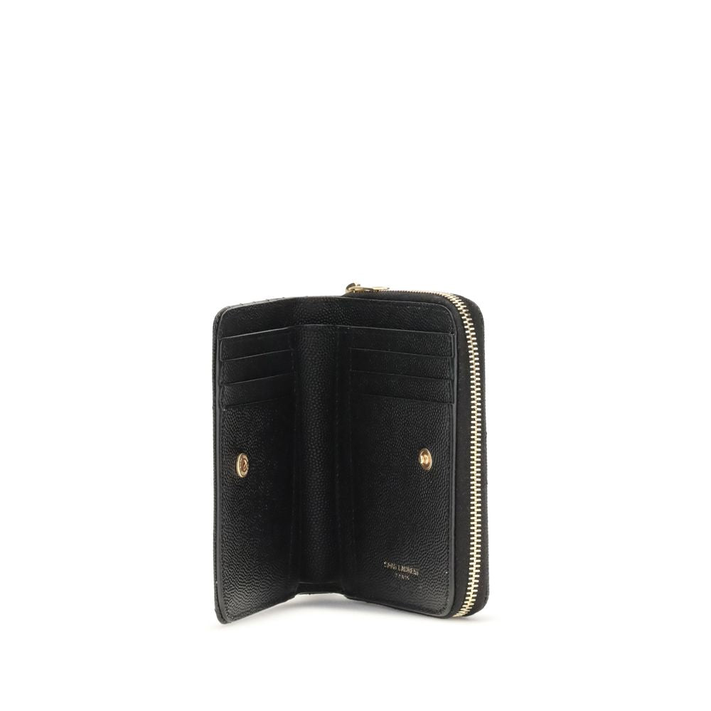 Saint Laurent Black Calf Leather Bos Taurus Wallet Saint Laurent