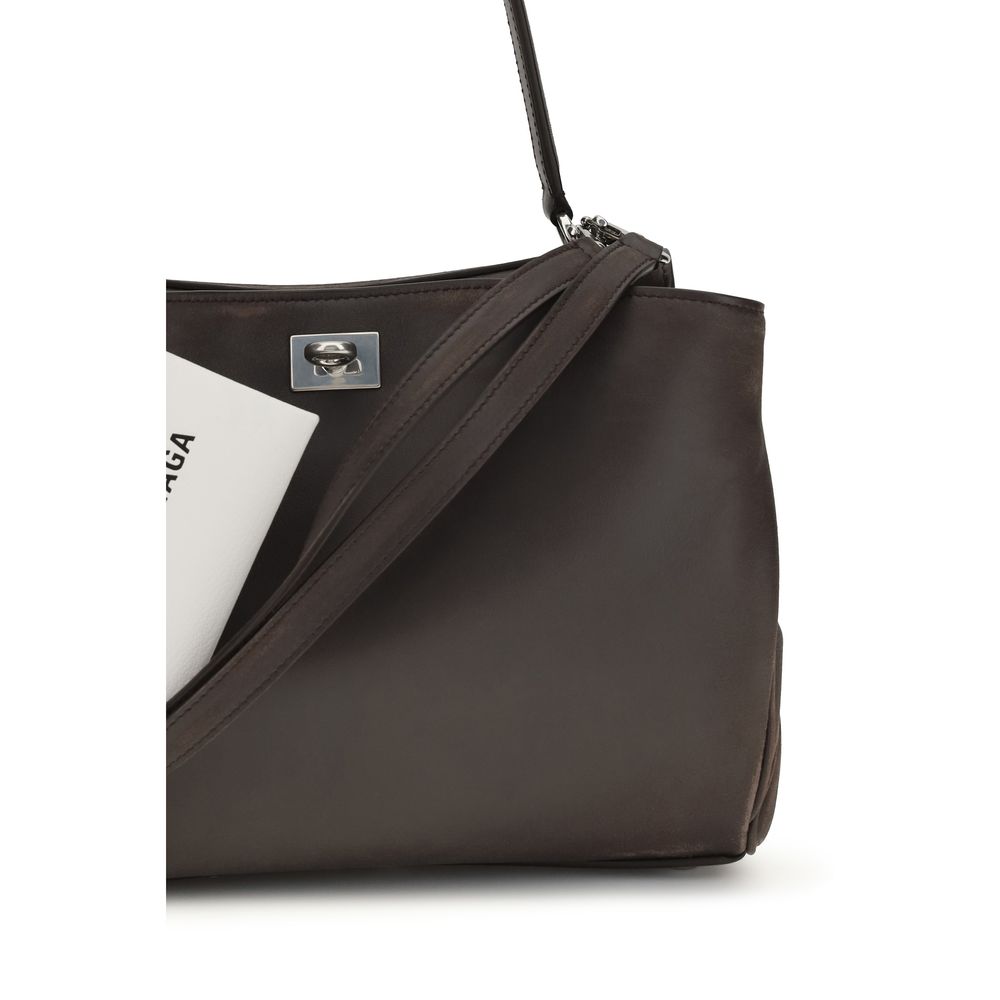 Balenciaga Brown Calf Leather Bos Taurus Shoulder Bag Balenciaga