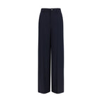 Gucci Blue Viscose Casual Pants Gucci