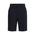 Gucci Black Cotton Bermuda Shorts Gucci