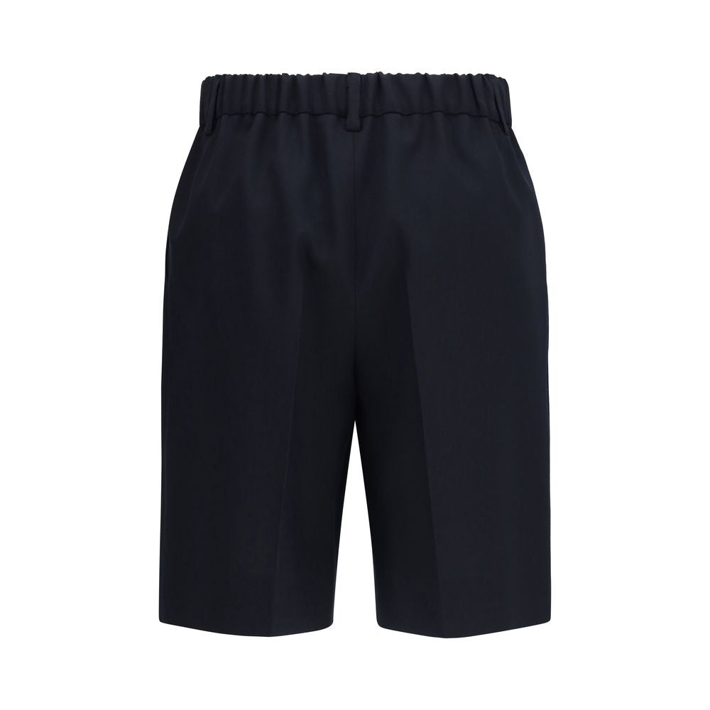 Gucci Black Cotton Bermuda Shorts Gucci