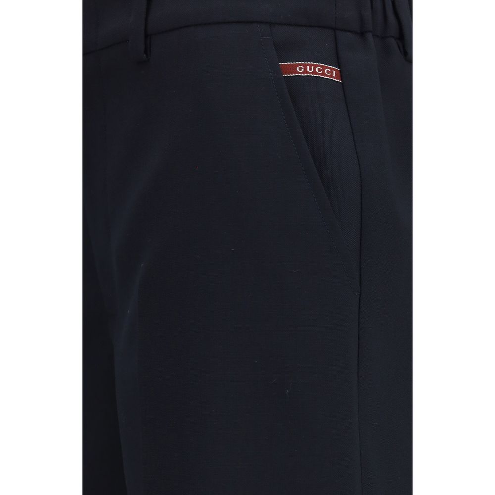 Gucci Black Cotton Bermuda Shorts Gucci