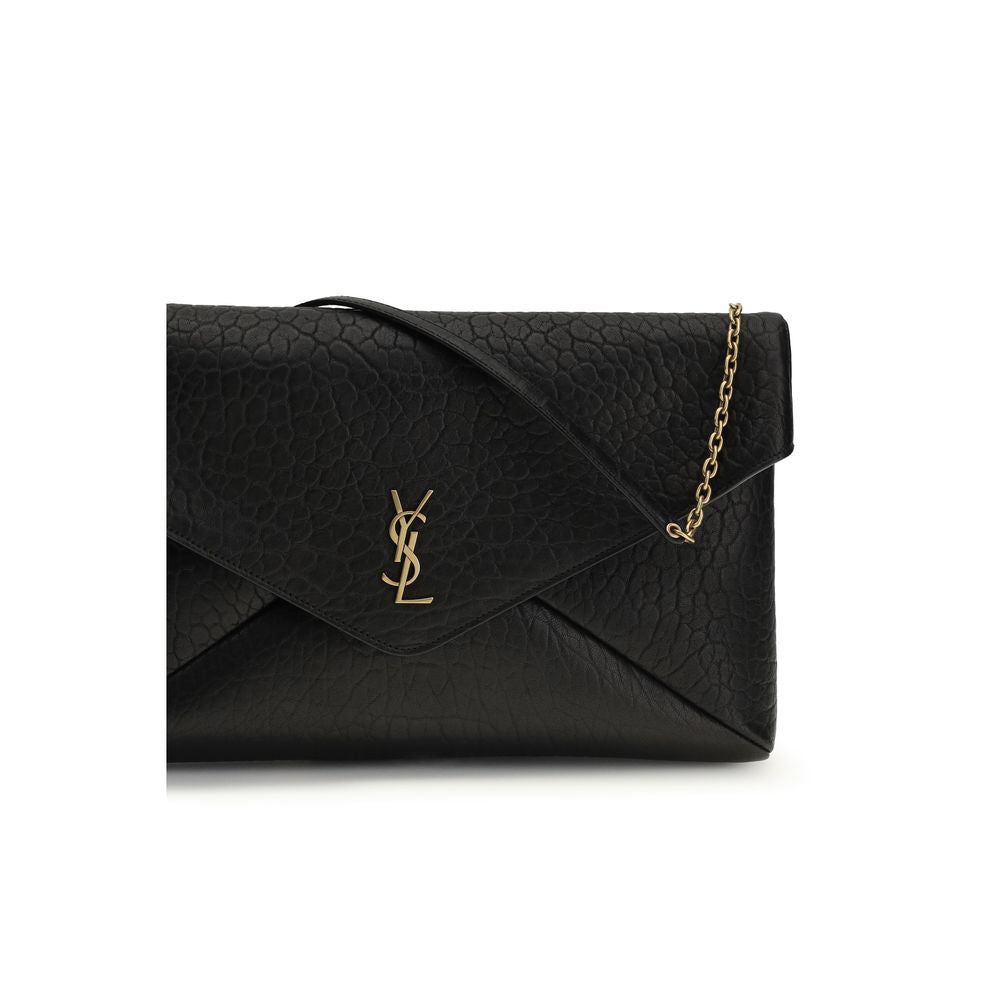 Saint Laurent Black Lamb Ovis Aries Aries Shoulder Bag Saint Laurent