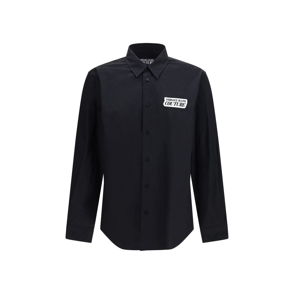 Versace Jeans Black Cotton Dress Shirt Versace Jeans