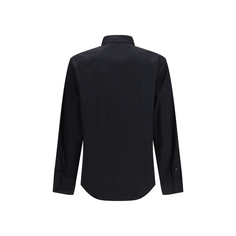 Versace Jeans Black Cotton Dress Shirt Versace Jeans