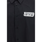 Versace Jeans Black Cotton Dress Shirt Versace Jeans