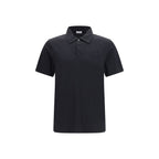 Burberry Blue Cotton Polo Shirt Burberry