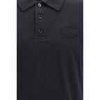 Burberry Blue Cotton Polo Shirt Burberry