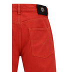 Versace Multicolor Cotton Straight-Leg Jeans Versace