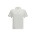Burberry White Cotton Polo Shirt Burberry