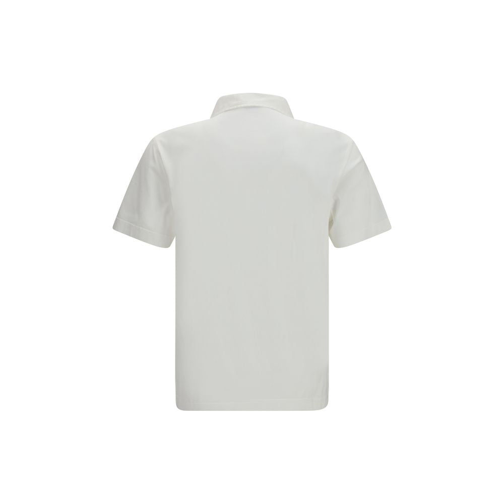 Burberry White Cotton Polo Shirt Burberry