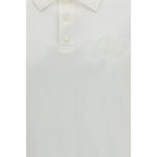 Burberry White Cotton Polo Shirt Burberry