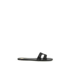 Saint Laurent Black Calf Leather Bos Taurus Sandals Saint Laurent