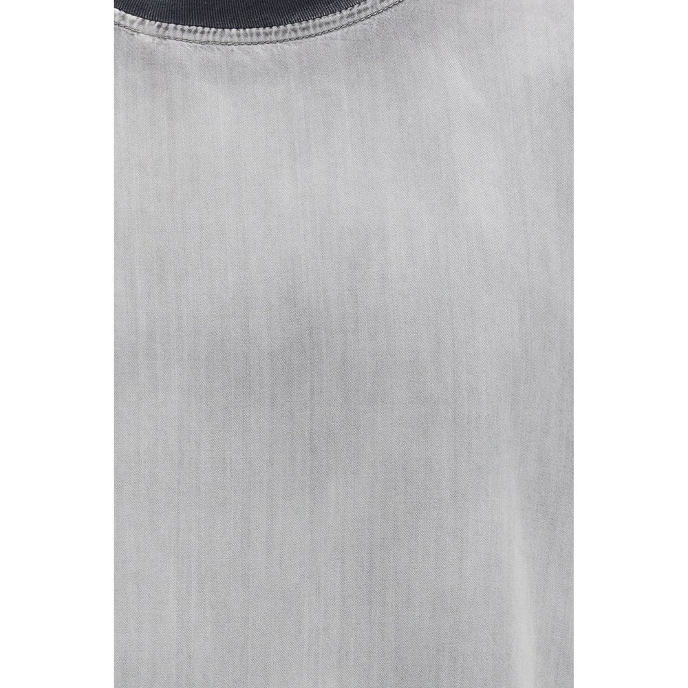 Diesel Gray Cotton T-Shirt Diesel