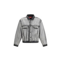 Diesel Gray Cotton Denim Jacket Diesel