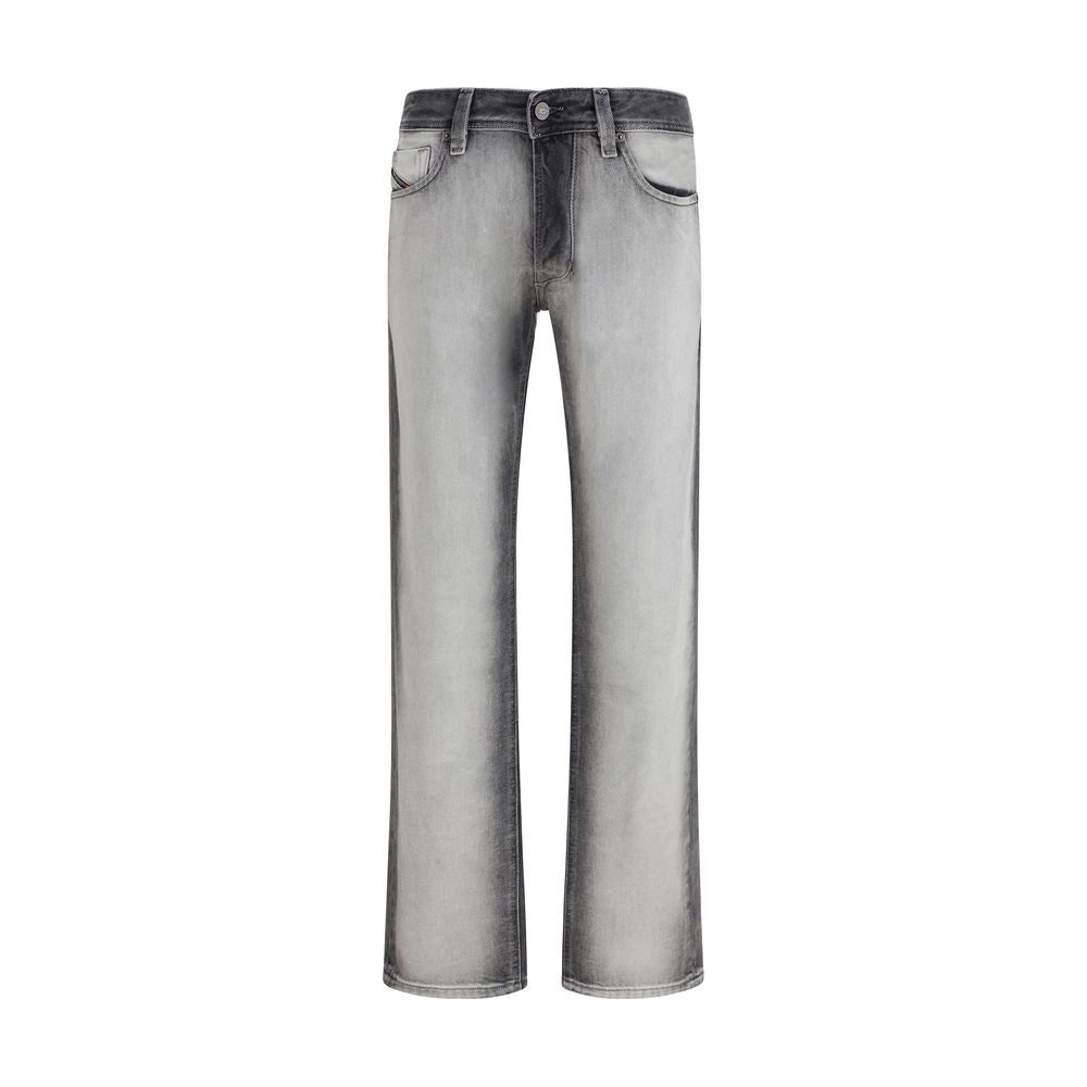 Diesel Gray Cotton Bootcut Jeans Diesel
