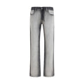 Diesel Gray Cotton Bootcut Jeans Diesel