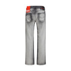 Diesel Gray Cotton Bootcut Jeans Diesel